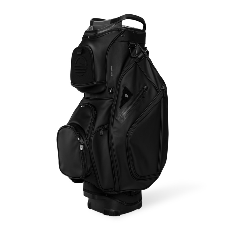 Sunday Golf The Big Rig S-Class |  Black Vegan Leather Cart Bag