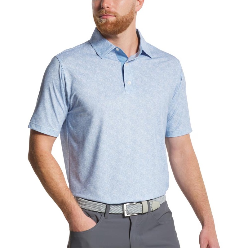 FootJoy Men’s Speckle Print Blue Jay Polo 25