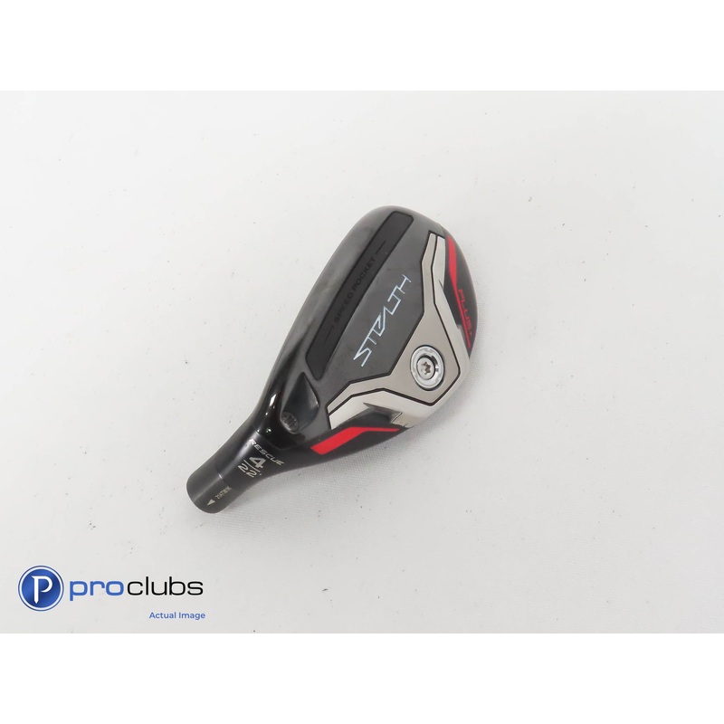 Nice! Left Handed TaylorMade Stealth Plus+ Rescue 22* 4 Hybrid -Head Only 343374