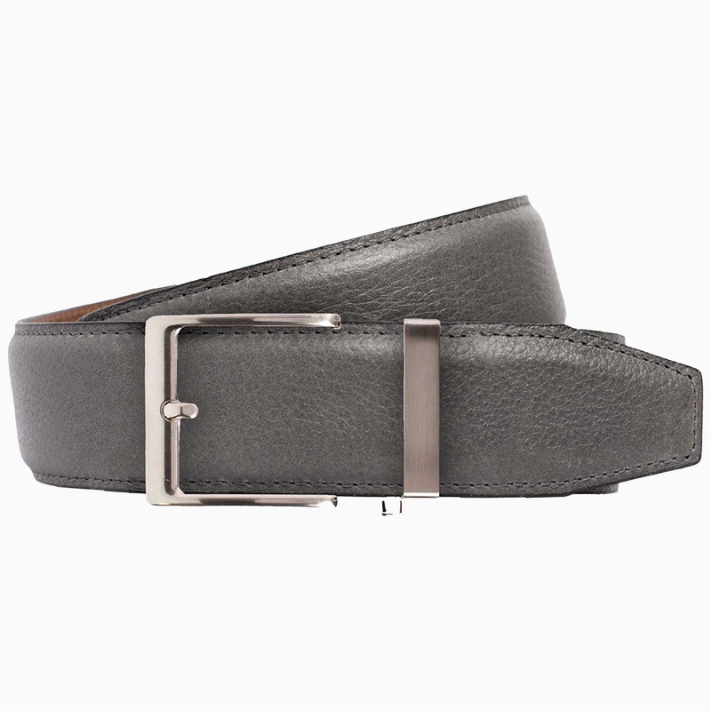 Pebble Grey Dress Ratchet Belt 1.575″ Strap [40mm]