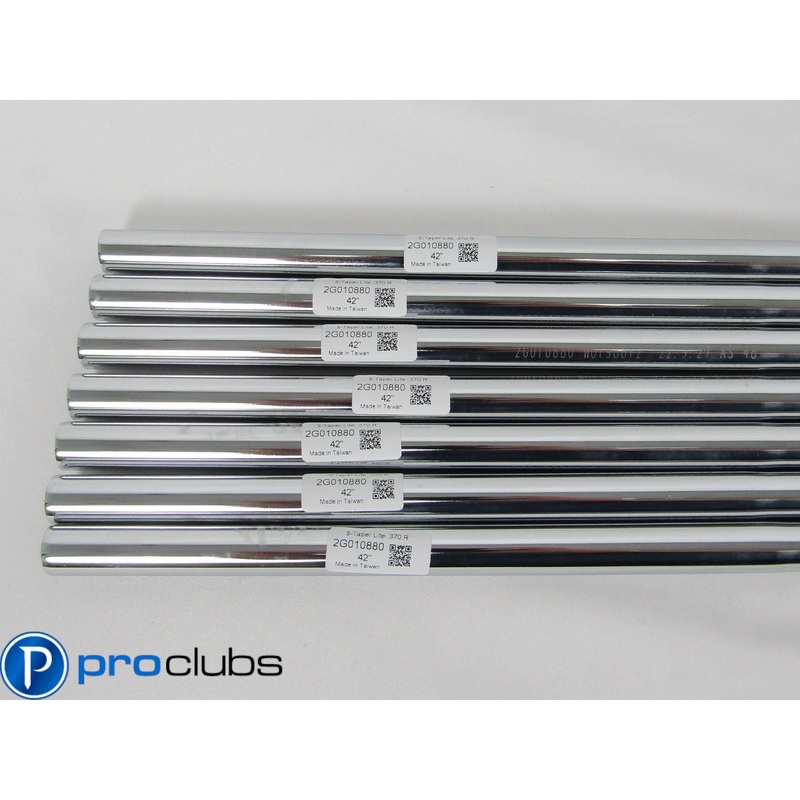 (7) NEW KBS $-TAPER LITE 110G REGULAR FLEX STEEL IRON SHAFTS .370 (No Labels)