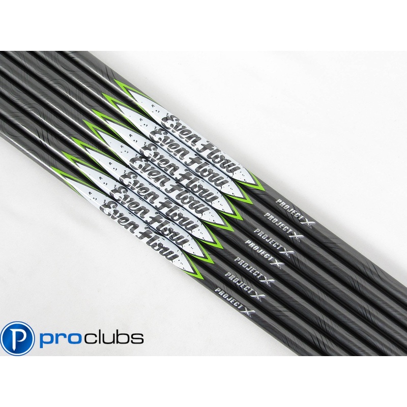 7pc NEW PROJECT X EVENFLOW 75G 6.0 STIFF FLEX IRON SHAFTS .370 TIP #436748
