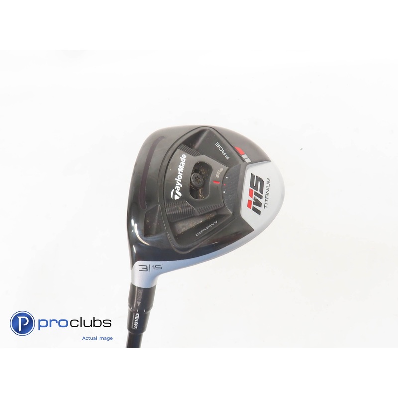 Left Handed TaylorMade M5 Titanium 15* 3 Wood – Kai’li Red 65g Regular – 358146