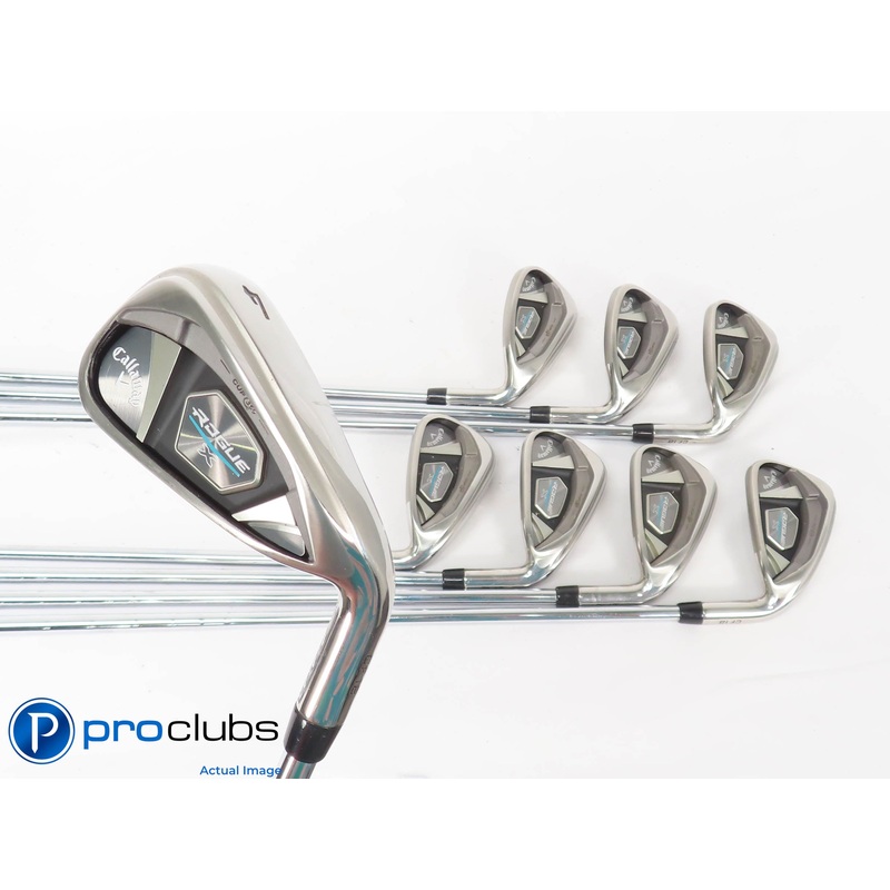 Nice Callaway Rogue X CF18 4-PW,AW IRON SET KBS MAX 90 Regular Flex Steel 446522