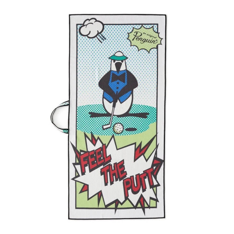 Original Penguin PF Printed Waffle Golf Towel