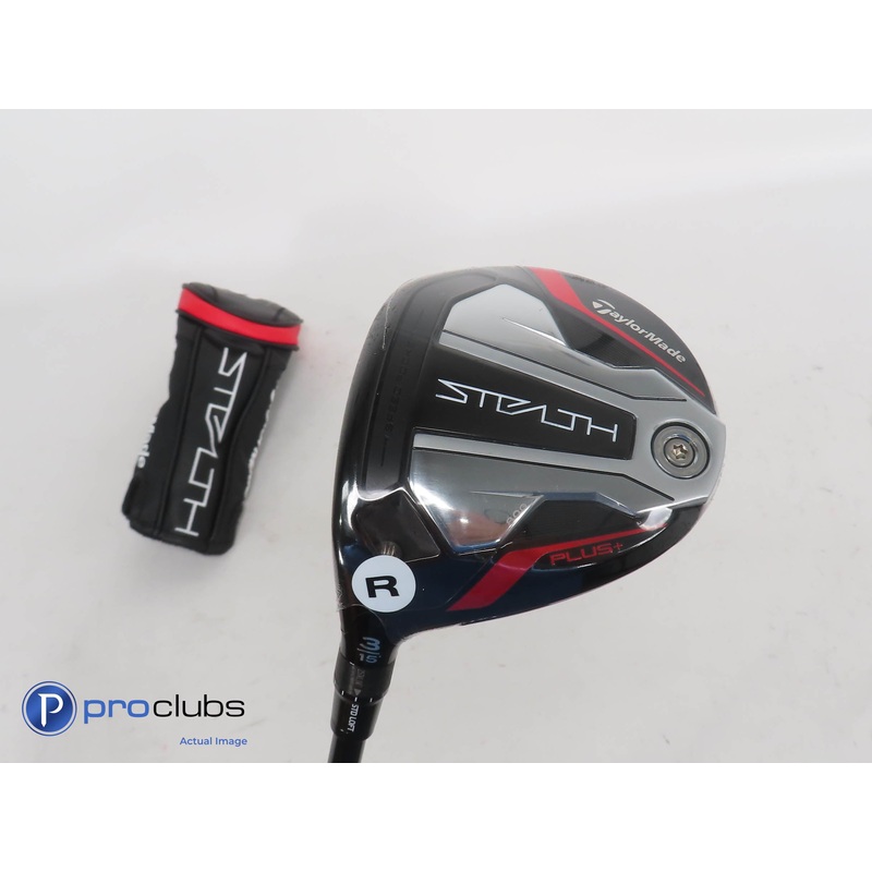 New! Left Hand TaylorMade Stealth PLUS+ 15* 3 Wood w/HC – HZRDUS Regular 373121