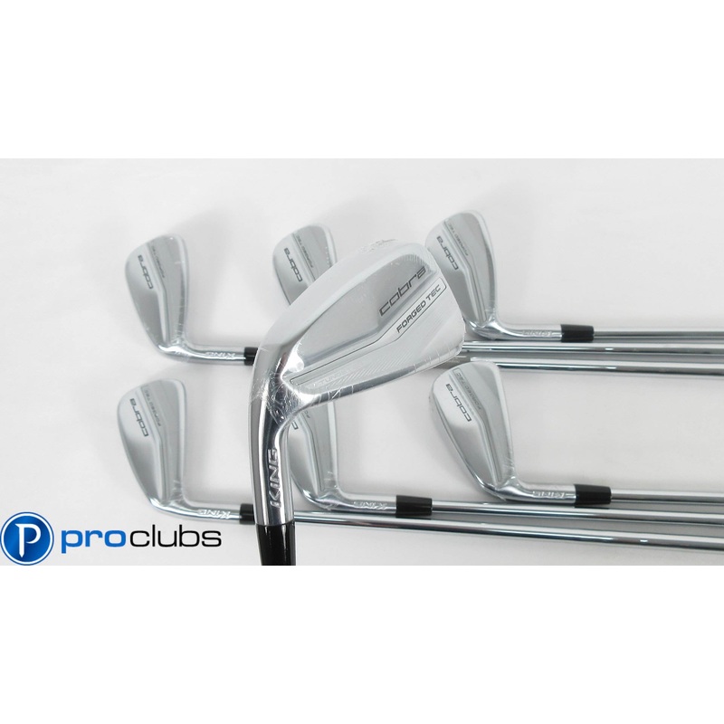 NEW Left Handed COBRA ‘2022 KING FORGED TEC IRONS 4-PW STEEL REGULAR #413415