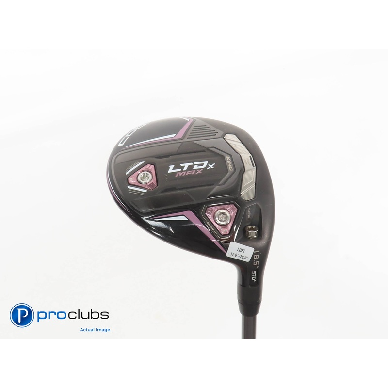 Ladies Cobra KING LTDx MAX 18.5* 3 WOOD Blk/Pink- Riptide 40g Ladies Flex 379208