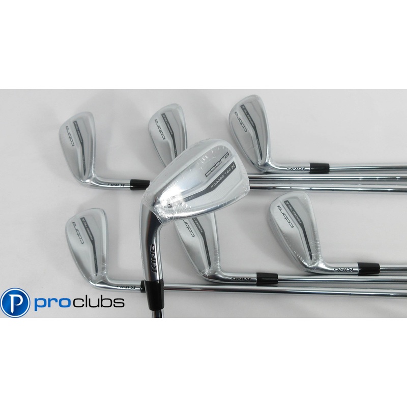 NEW Left Handed COBRA ‘2022 KING FORGED TEC-X IRONS 5-PW,GW STEEL REGULAR 413411