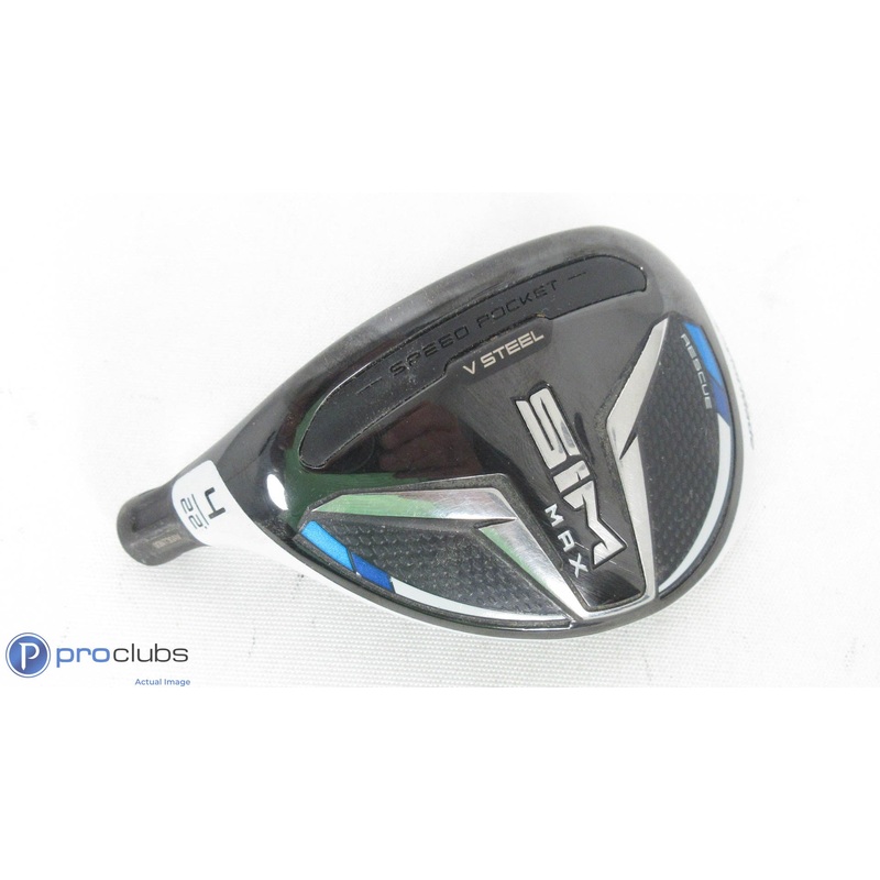 Nice! Left Handed TaylorMade SIM Max 22* 4 Hybrid -Head Only- RH 272240