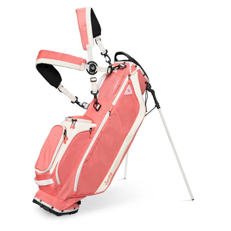 Sunday Golf Ryder | Coral Full Size Stand Bag
