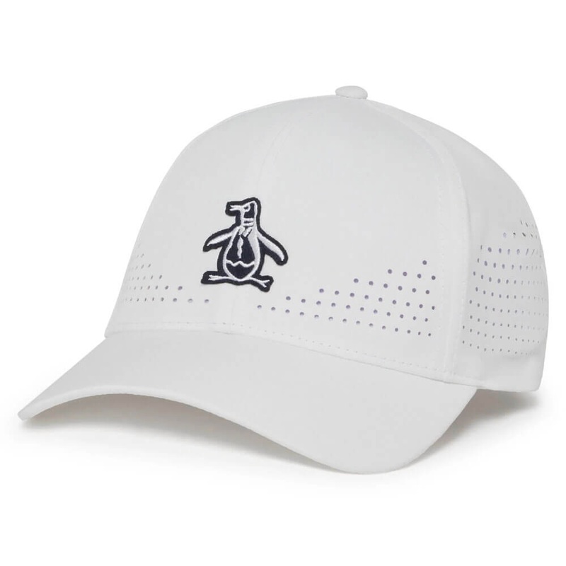 Original Penguin Country Club Perforated Golf Cap Bright White – SS25 Men