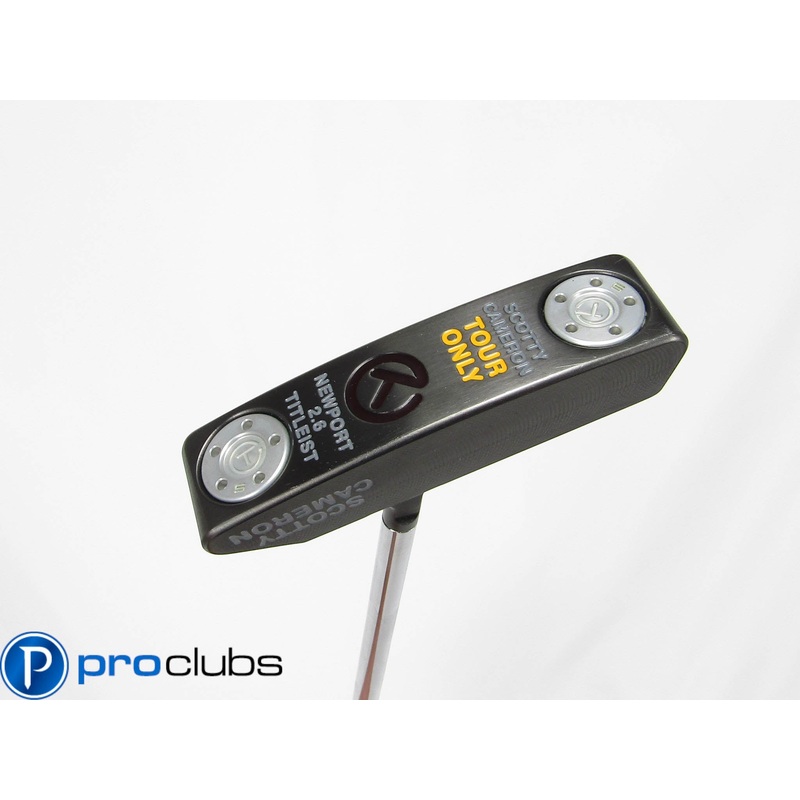 SCOTTY CAMERON TOUR ONLY NEWPORT 2.6 BLACK CIRCLE-T PUTTER #441669