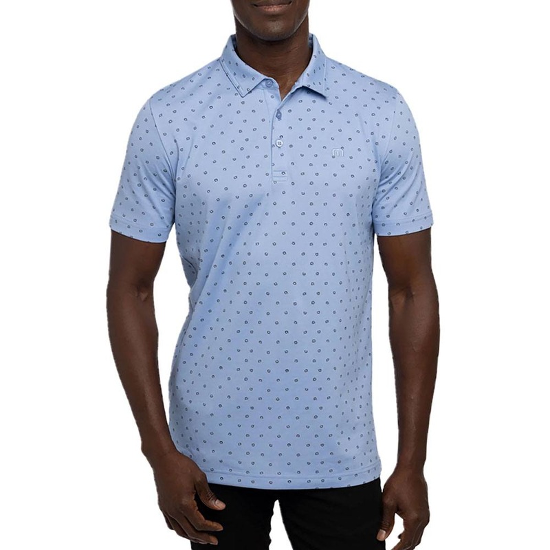 TravisMathew Carnaval Golf Polo Heather Bel Air Blue – 23 Men