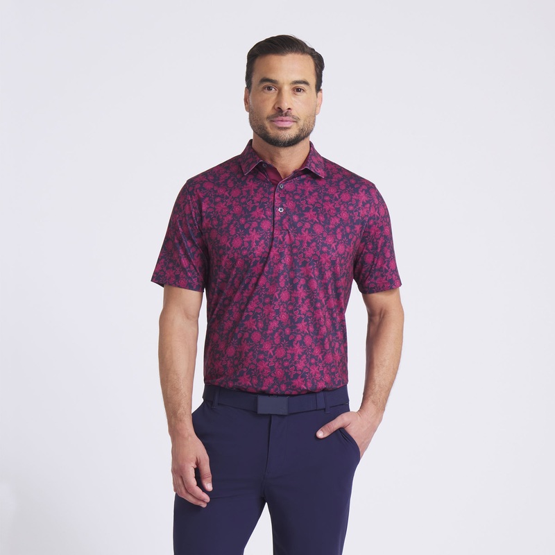 CLOUDSPUN Carmela Floral Golf Polo