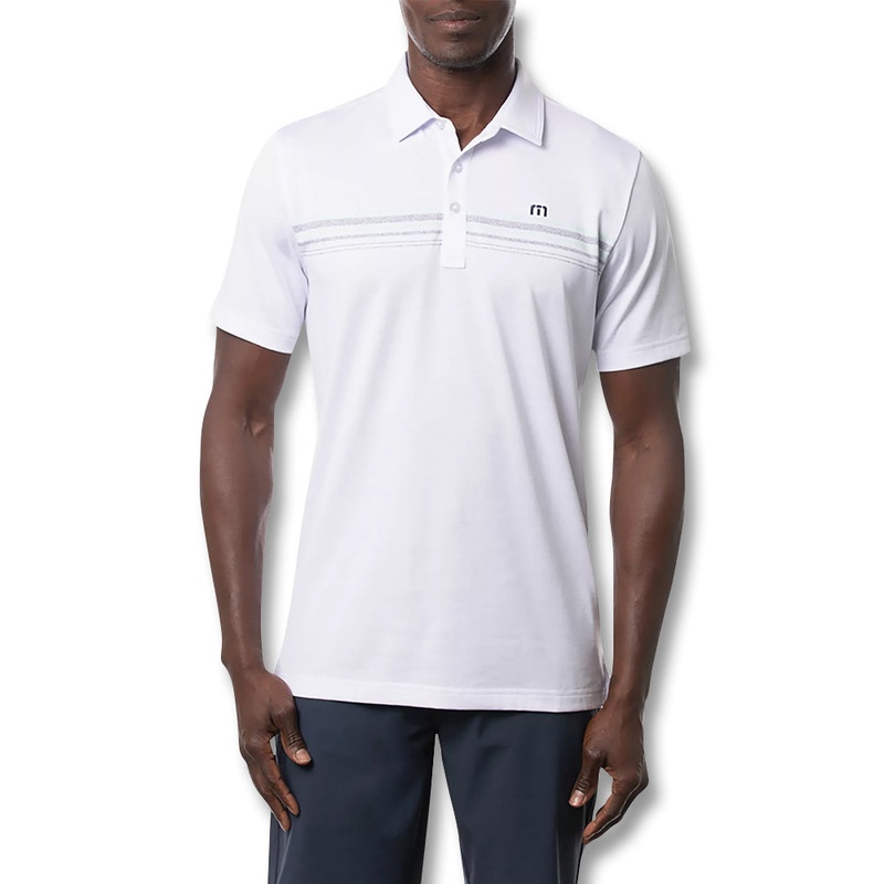TravisMathew Get Nauti Golf Polo White – SS22 Men