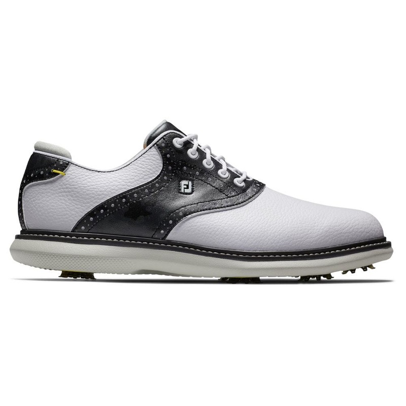 FootJoy FJ Traditions Golf Shoes White/Black Camo – 24 Men