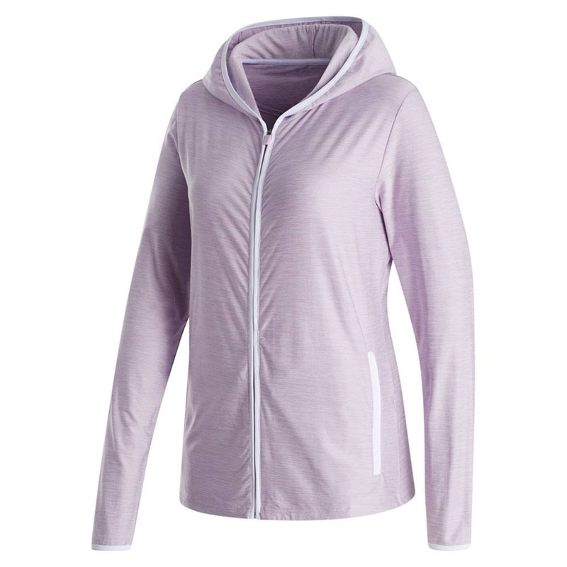 FootJoy Full-Zip Spacedye Hoodie Golf Jacket Purple Cloud – FA23 Women