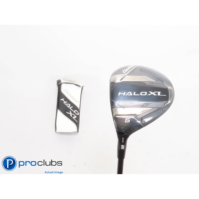New! Left Handed Cleveland Launcher Halo XL 18* 5 Wood w/ HC – Regular – 423607