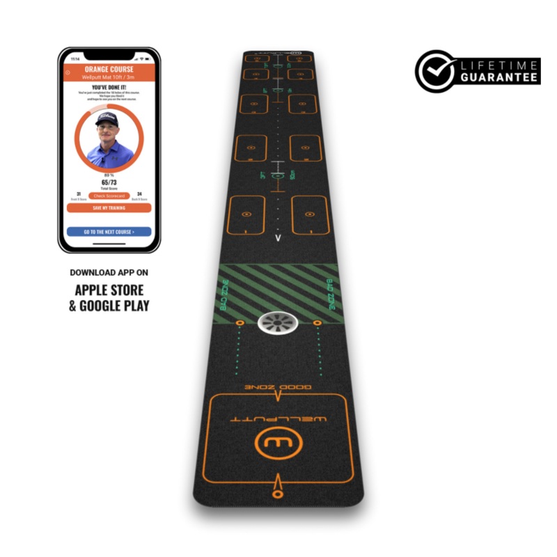 Wellputt First Golf Putting Mat – 10ft