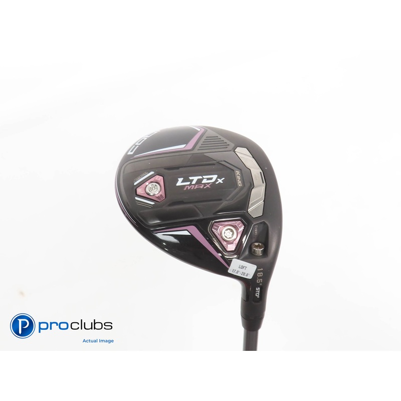 Ladies Cobra KING LTDx MAX 18.5* 3 WOOD Blk/Pink- Riptide 40g Ladies Flex 379315