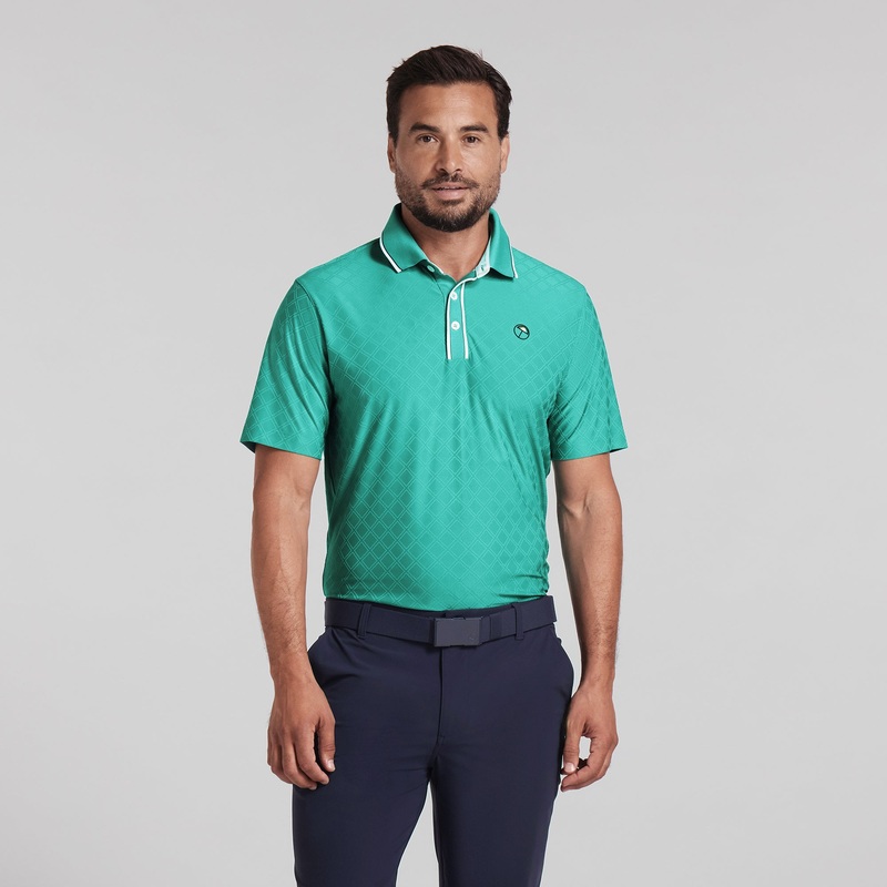 AP Tipped Jacquard Golf Polo