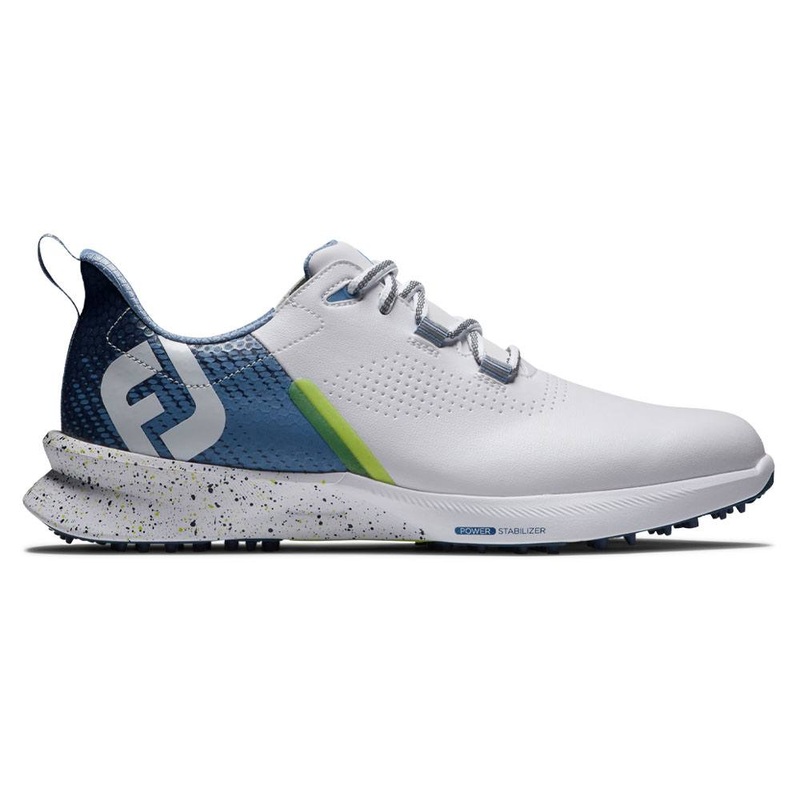 FootJoy FJ Fuel Spikeless Golf Shoes Previous Season Style White/Blue – 24 Men