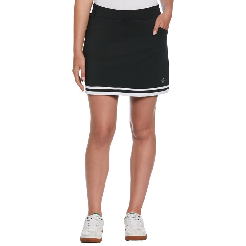 Original Penguin Essential Colour Block 16″ Golf Skort Caviar – SS24 Women