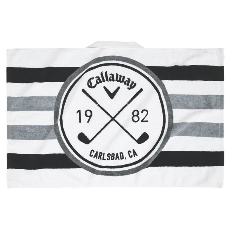 Callaway Tour Golf Towel – White/Black/Charcoal