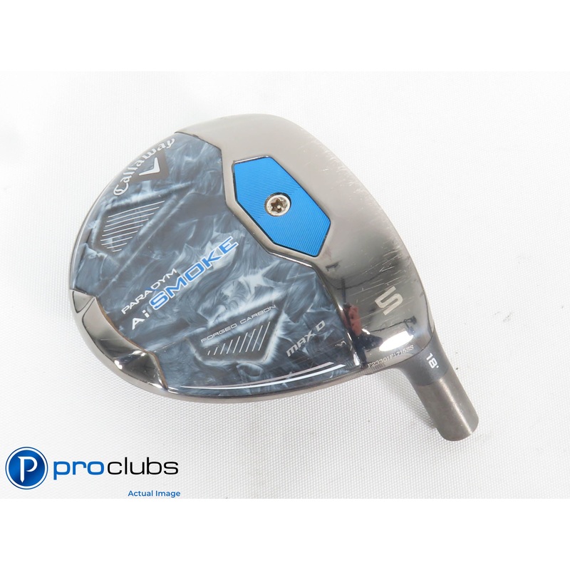 Callaway PARADYM Ai Smoke MAX D 18* 5 Wood – Head Only – 432895