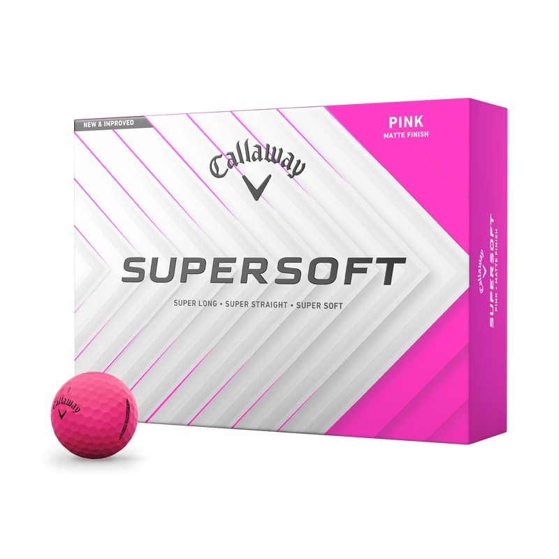 Callaway Supersoft Golf Balls – Matte Pink – 2 Dozen Pack
