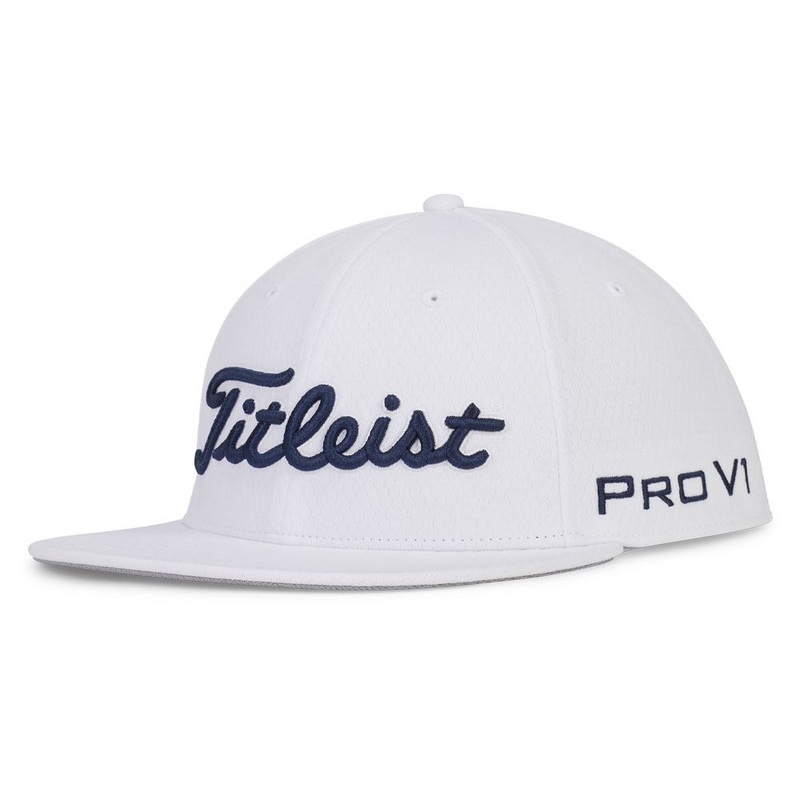 Titleist Tour Elite Flat Bill Golf Cap White/Navy – 24 Men