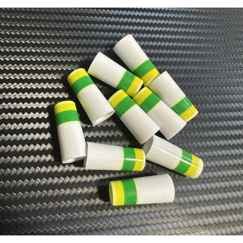 Custom Iron Ferrules 10 Pack – White/Green/Yellow