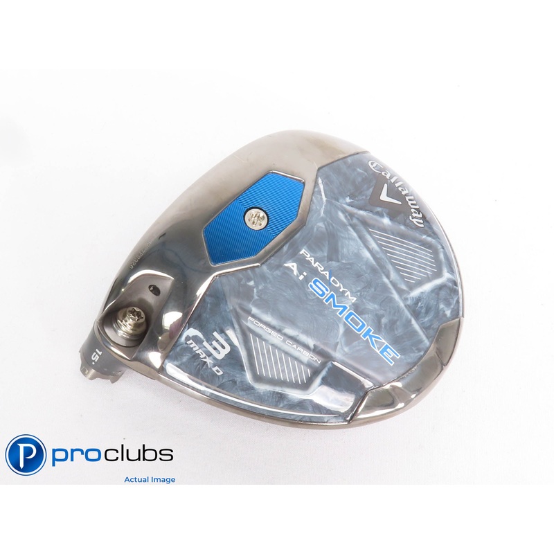 Left Handed Callaway PARADYM Ai Smoke MAX D 15* 3 Wood – Head Only – L/H #429187