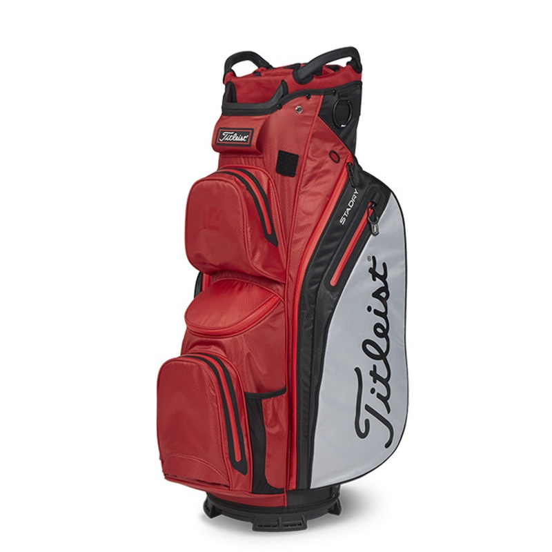 Titleist Cart 14 Stadry Golf Cart Bag – Red/Grey/Black