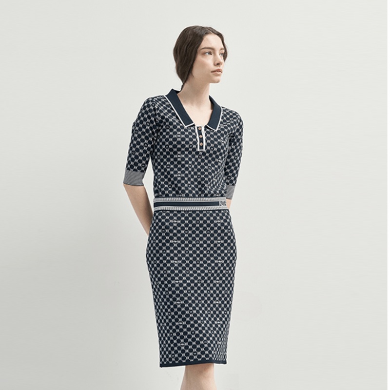 AOW Jaquard Pencil Skirts