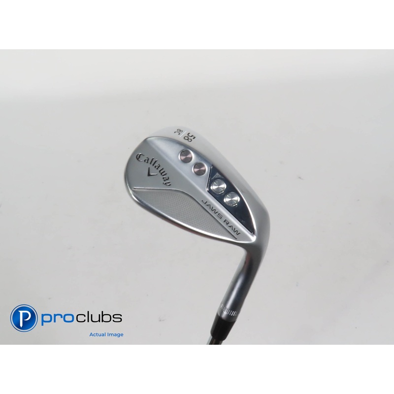 Callaway JAWS RAW 58*(8*) Chrome Wedge C-Grind – DG Tour Issue Spinner – 409202