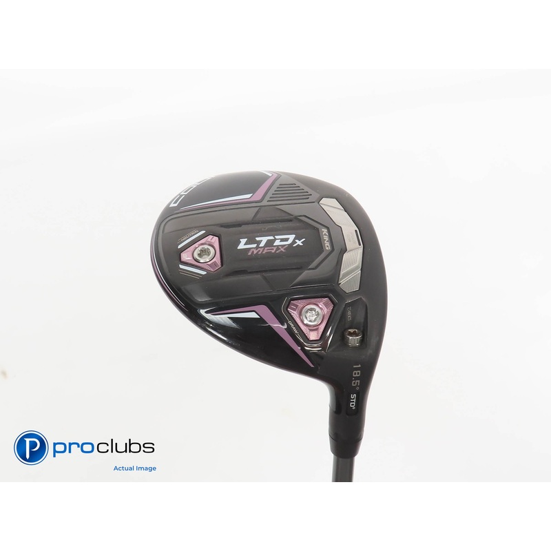 Ladies Cobra KING LTDx MAX 18.5* 3 WOOD Blk/Pink- Riptide 40g Ladies Flex 379304