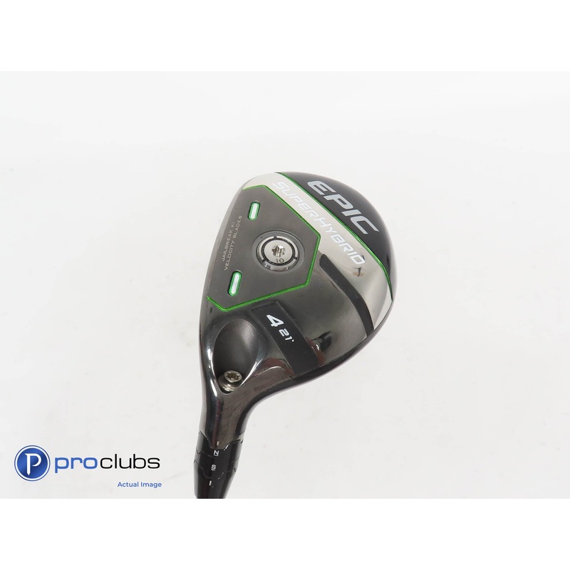 Left Handed Callaway Epic Super Hybrid 21* 4 Hybrid Steelfiber Regular Flex 367097