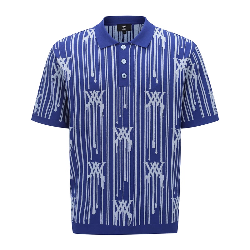 ANEW GOLF MEN RAIN LOGO SHORT SLEEVE SWEATER