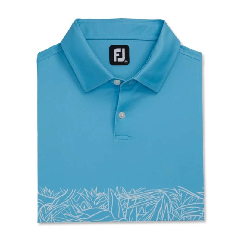 FootJoy Men’s Tropical Chestband Polo 23 – Pool