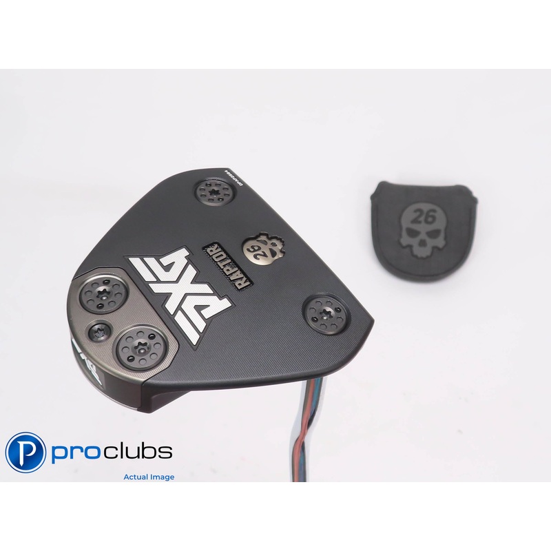 Mint PXG Battle Ready RAPTOR Double Bend 35″ PUTTER w/Cover 448619