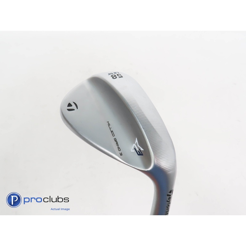 Nice TaylorMade Milled Grind 3 Chrome LB 58*(8*) Wedge – S200 Stiff Flex 366644