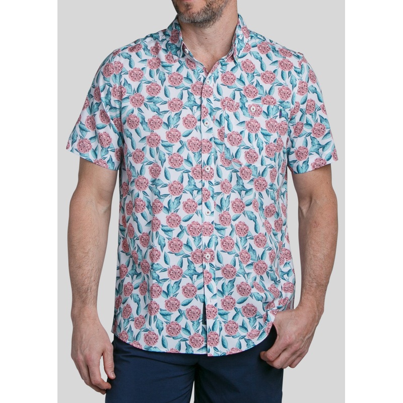 Tropical Mums Men’s Button Down