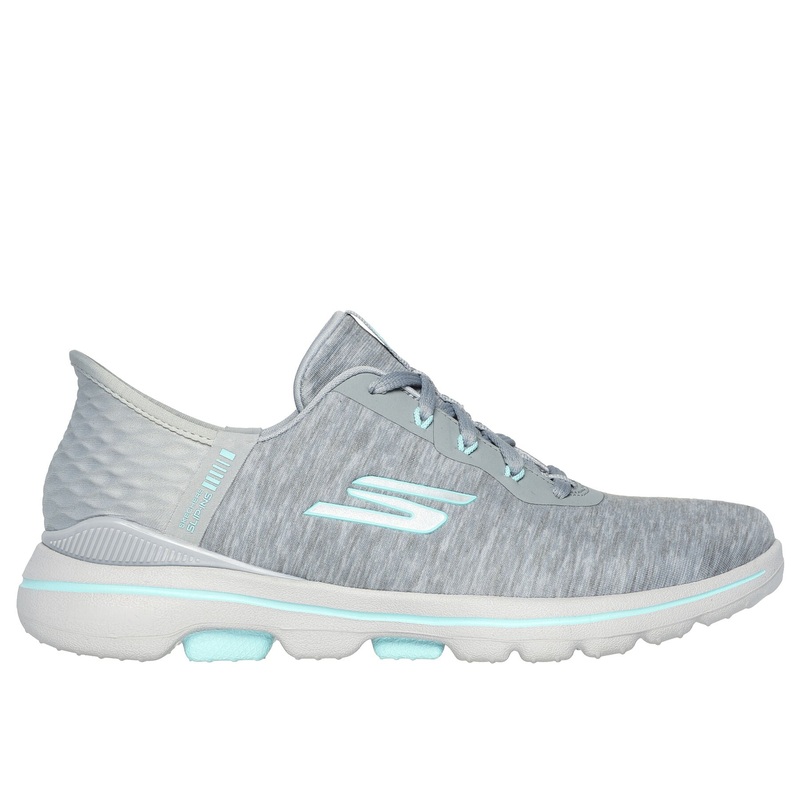 Skechers Women’s Slip-ins: GO GOLF WALK 5 Golf Shoe – Gray/Aqua