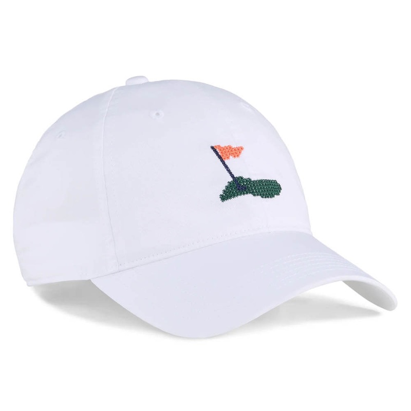 PUMA Needlepoint Dad Golf Cap White – SS25 Women