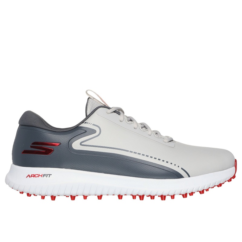 Skechers Men’s GO GOLF Max 3 Golf Shoe – Gray/Red