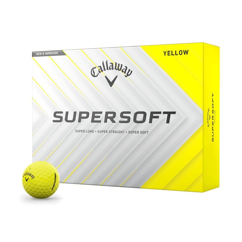 Callaway Supersoft Golf Balls – Yellow – One Dozen