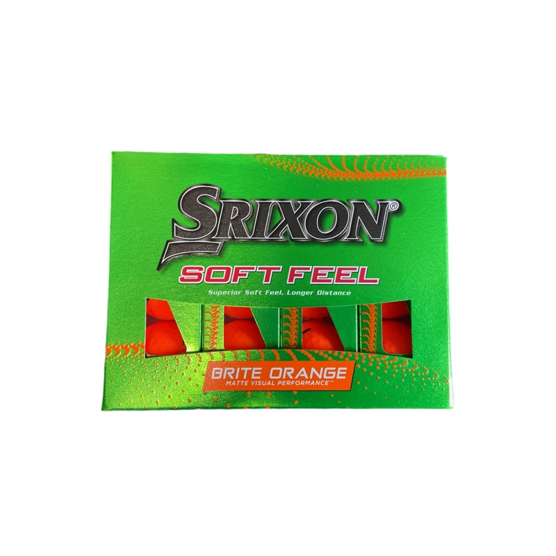 Srixon Soft Feel Brite Orange Golf Balls -One Dozen