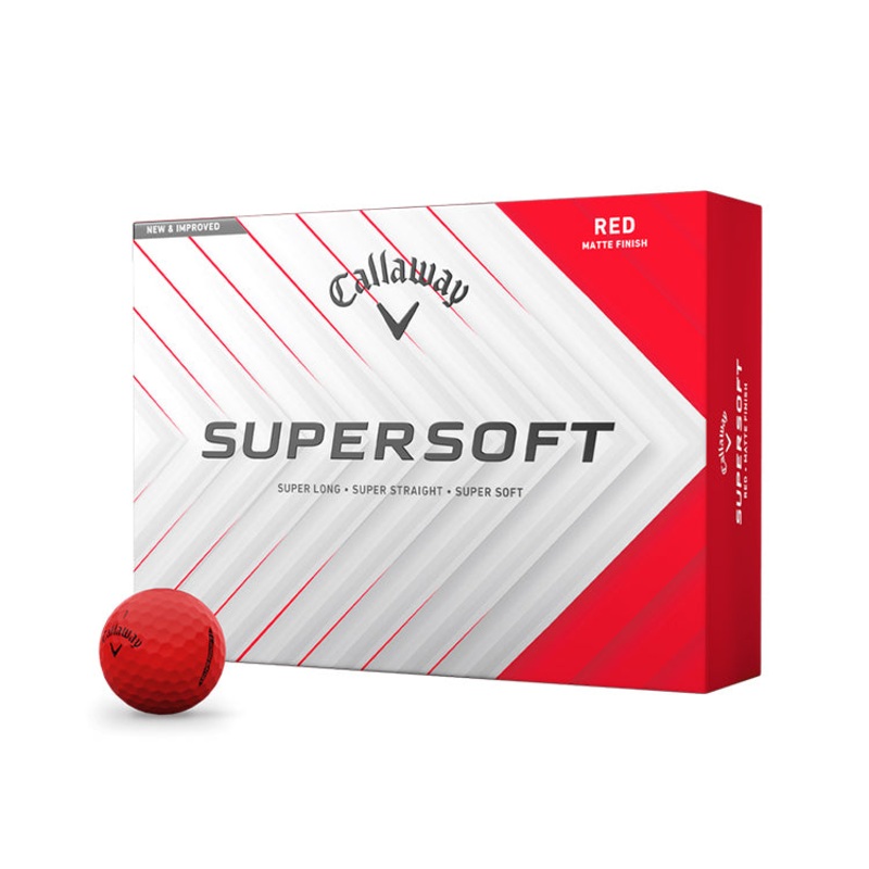 Callaway Supersoft Golf Balls – Matte Red
